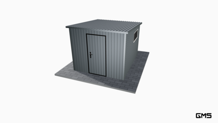 Căsuță de grădină BTX 2.5x3 m cu pantă în spate