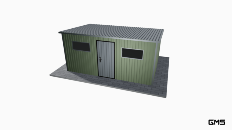 Căsuță de grădină BTX 4.5x3 m cu pantă în spate
