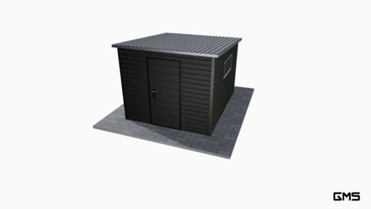 Căsuță de grădină PREMIUM BTX 2.5x3 m cu pantă în spate