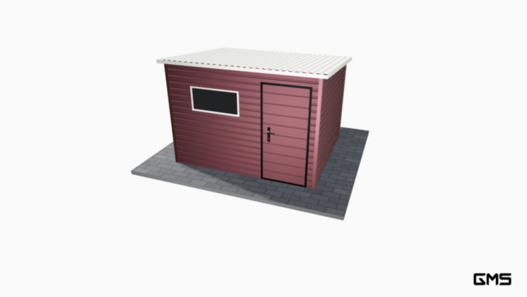 Căsuță de grădină PREMIUM BTX 3x2.5 m cu pantă în spate
