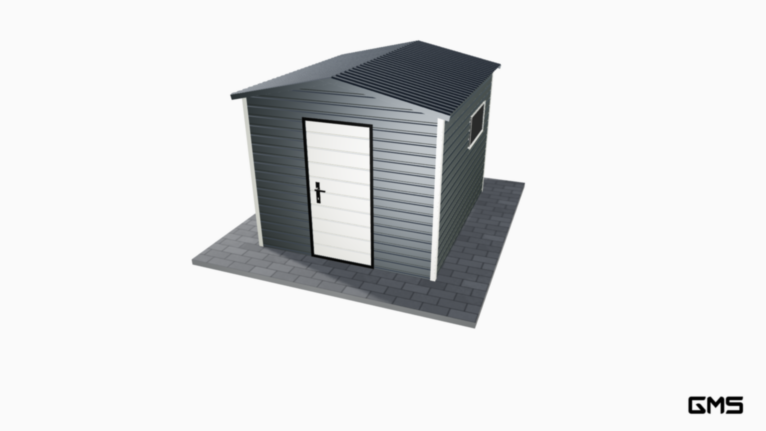 Căsuță de grădină PREMIUM RAL 2.5x3 m cu acoperiș în două ape
