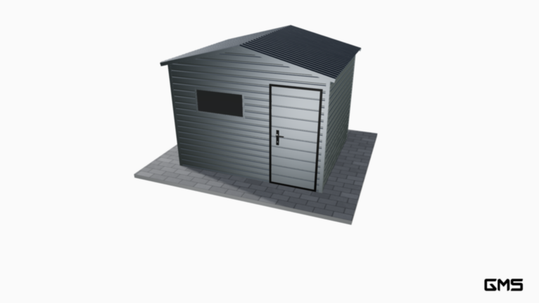 Căsuță de grădină PREMIUM RAL 3x2.5 m cu acoperiș în două ape