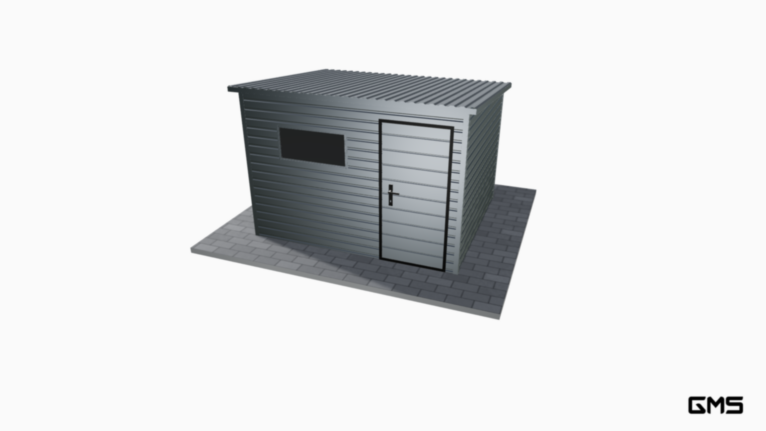 Căsuță de grădină PREMIUM RAL 3x2.5 m cu pantă în spate