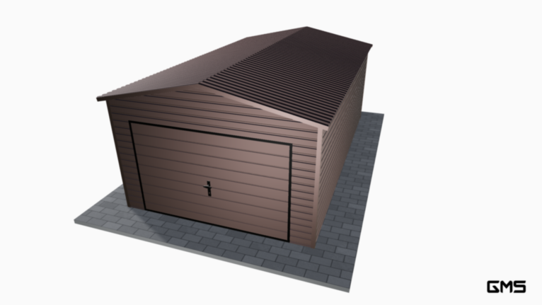 Garaj Premium BTX 3,5x6 m cu acoperiș în două ape