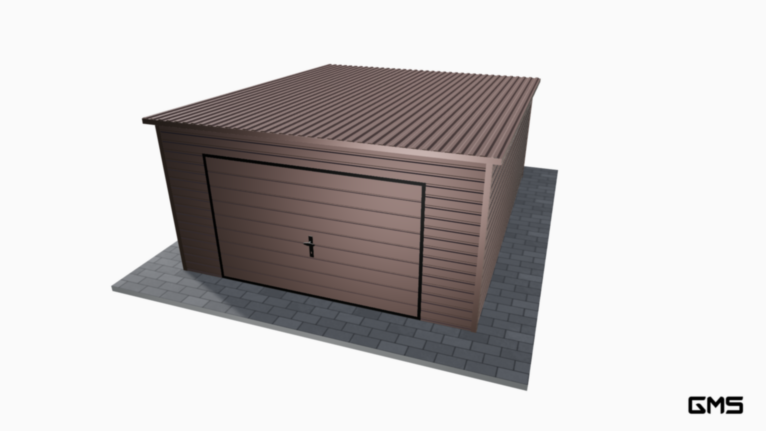 Garaj Premium BTX 4x5 m cu panta spre spate