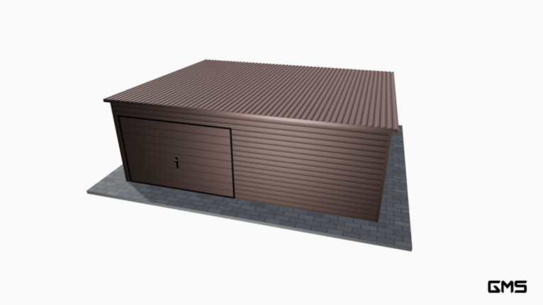 Garaj Premium BTX 6x5 m cu panta spre spate