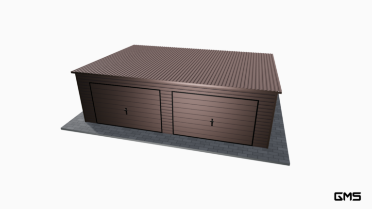 Garaj Premium BTX 7x5 m cu panta spre spate