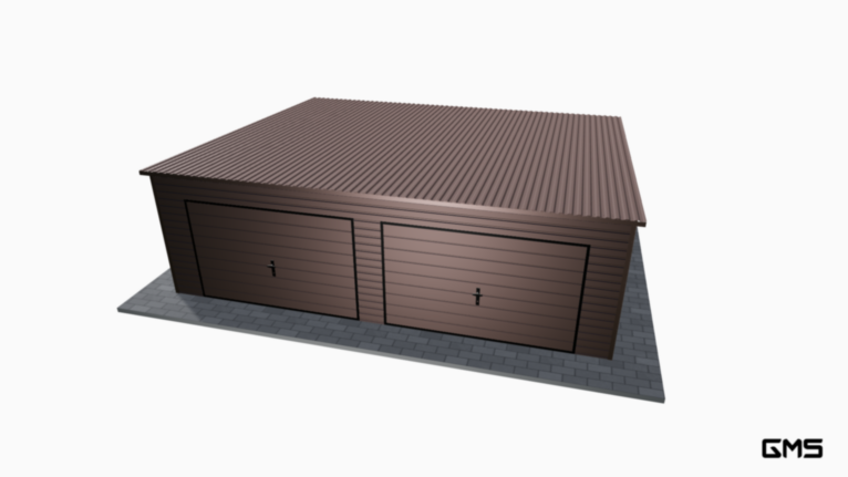 Garaj Premium BTX 7x6 m cu panta spre spate
