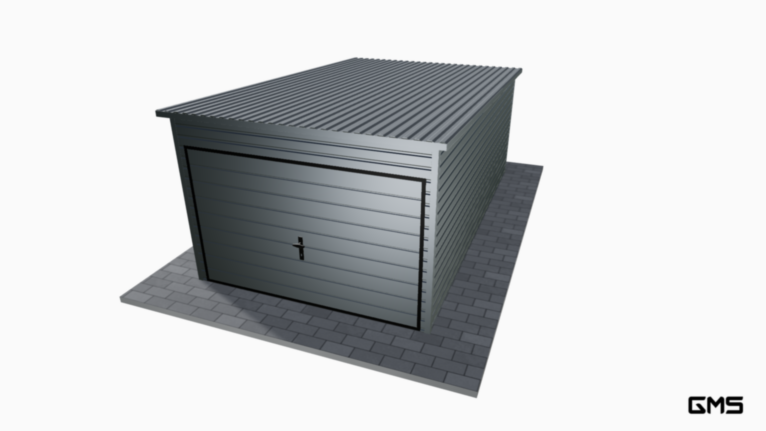 Garaj Premium RAL 3x5 m cu panta spre spate