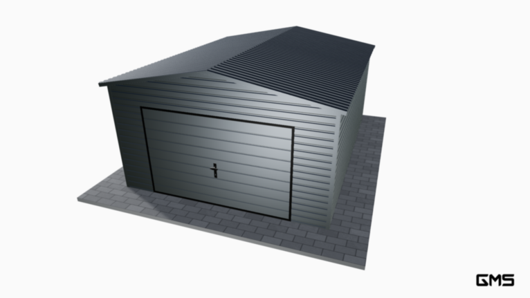 Garaj Premium RAL 4x5 m cu acoperiș în două ape