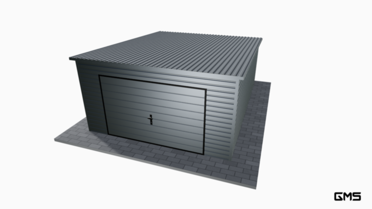 Garaj Premium RAL 4x5 m cu panta spre spate