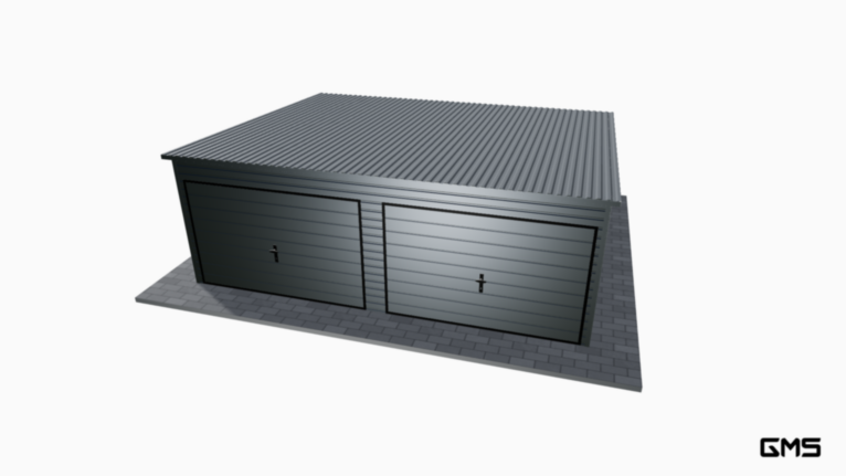 Garaj Premium RAL 6x5 m cu panta spre spate