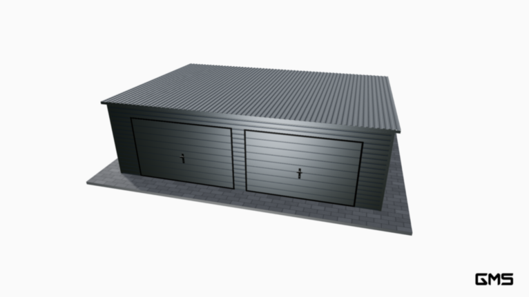 Garaj Premium RAL 7x5 m cu panta spre spate