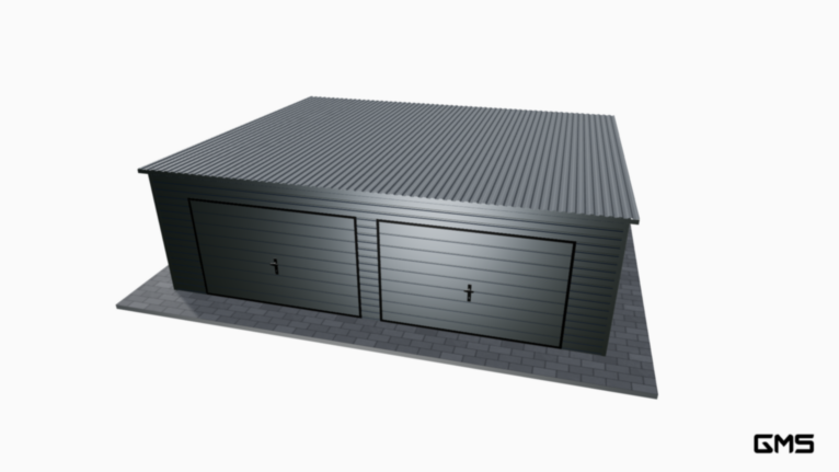 Garaj Premium RAL 7x6 m cu panta spre spate